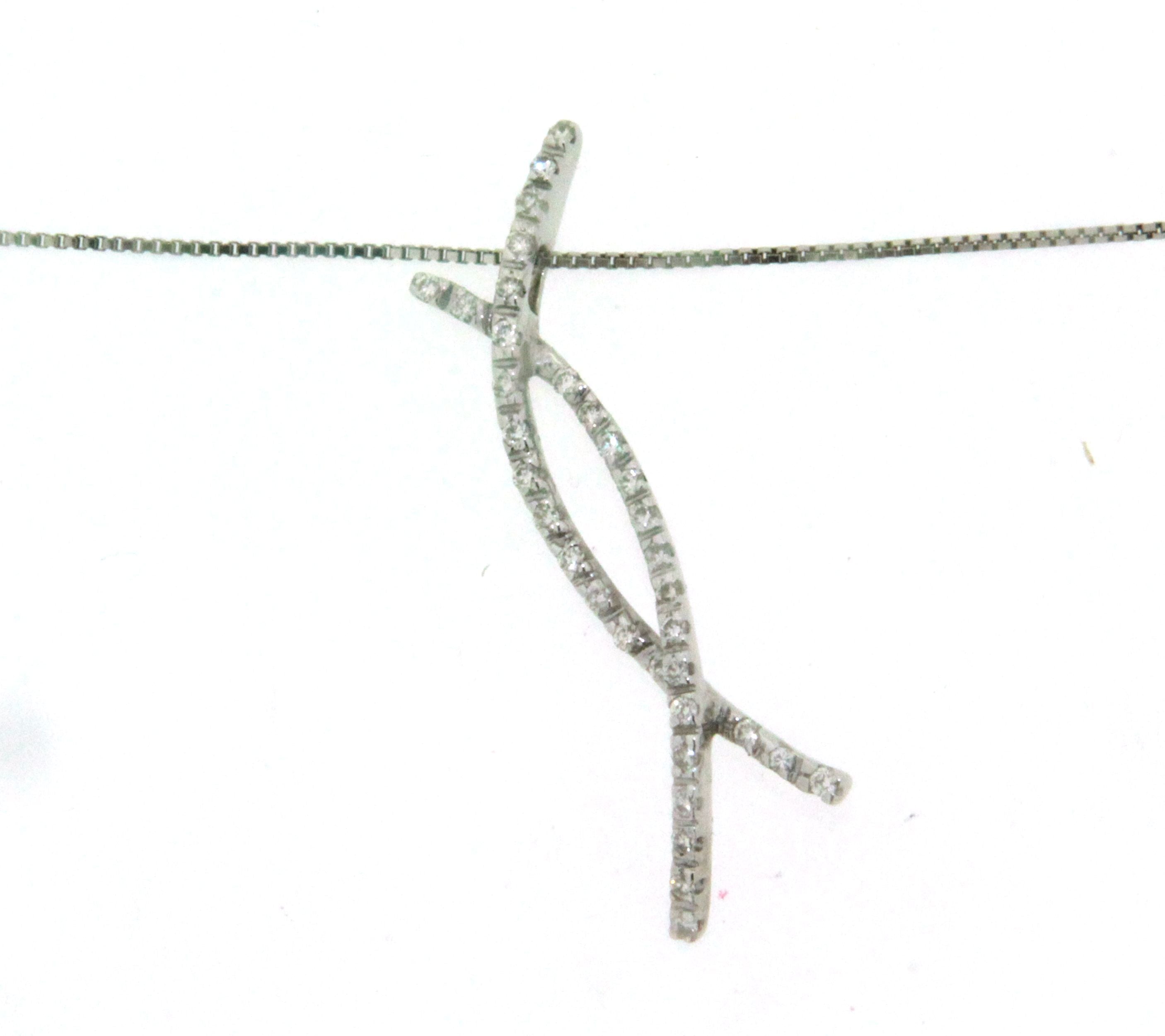 Girocollo in oro 18 kt   con brillanti