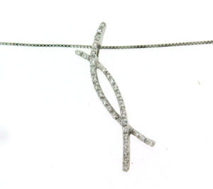 Girocollo in oro 18 kt con brillanti