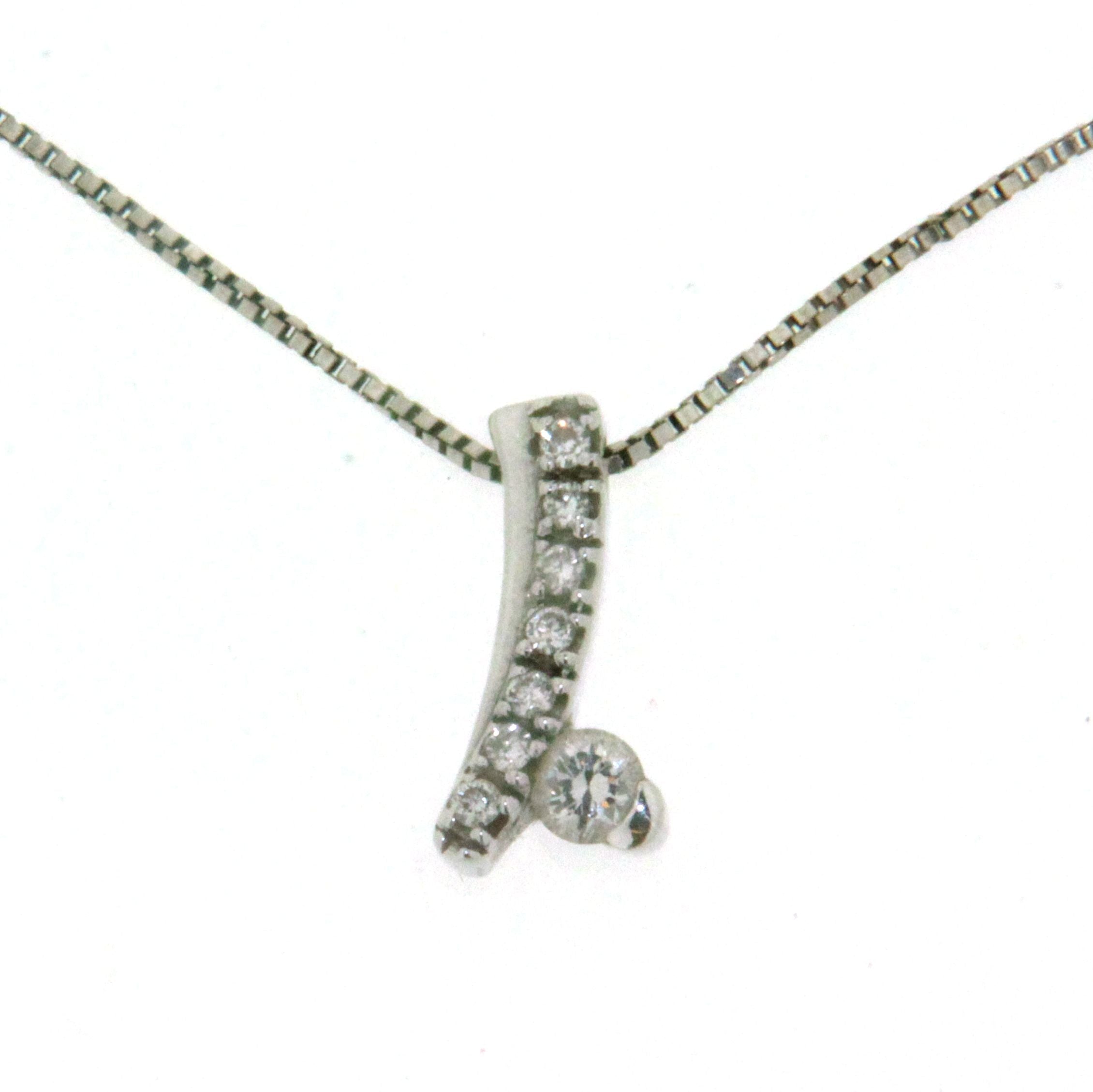 Girocollo in oro 18 kt, con 8 brillanti