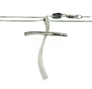 Girocollo Nimei in oro 18 kt con crocifisso con brillanti usato