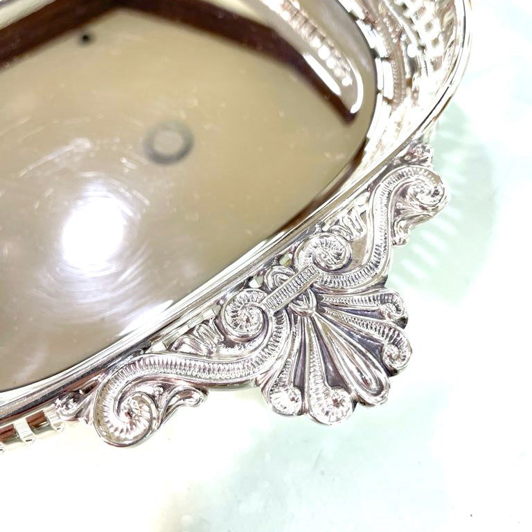 Centrotavola ciotola Bellotto argento 800 originale certificato