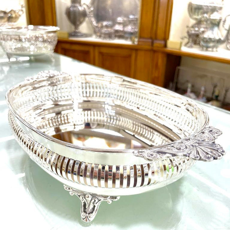 Centrotavola ciotola argento 800 originale certificato