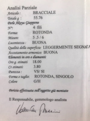 Bracciale perle Akoya Giappone usato