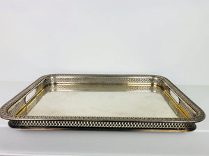 Vassoio usato stile impero argento 800 (