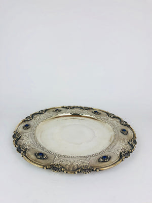 Vaso con piatto argento '800 USATO