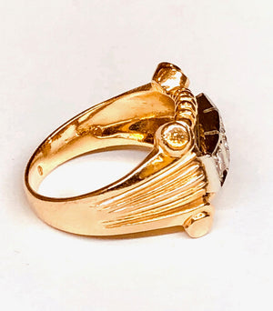 Anello oro giallo 18 kt con brillanti