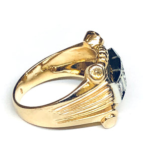 Anello oro giallo 18 kt con brillanti