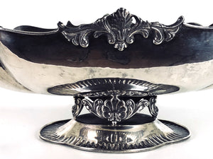 Jatte centro tavola usata, anni 80 stile antico argento 800