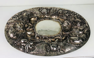 Zuppiera con piatto in argento 800 Bollo 628FI disegno di Gerardo Sacco Pezzo unico