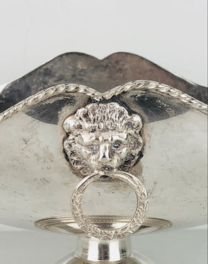 Jatte argento 800 forma rettangolare stile antico