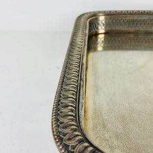 Vassoio usato stile impero argento 800 (