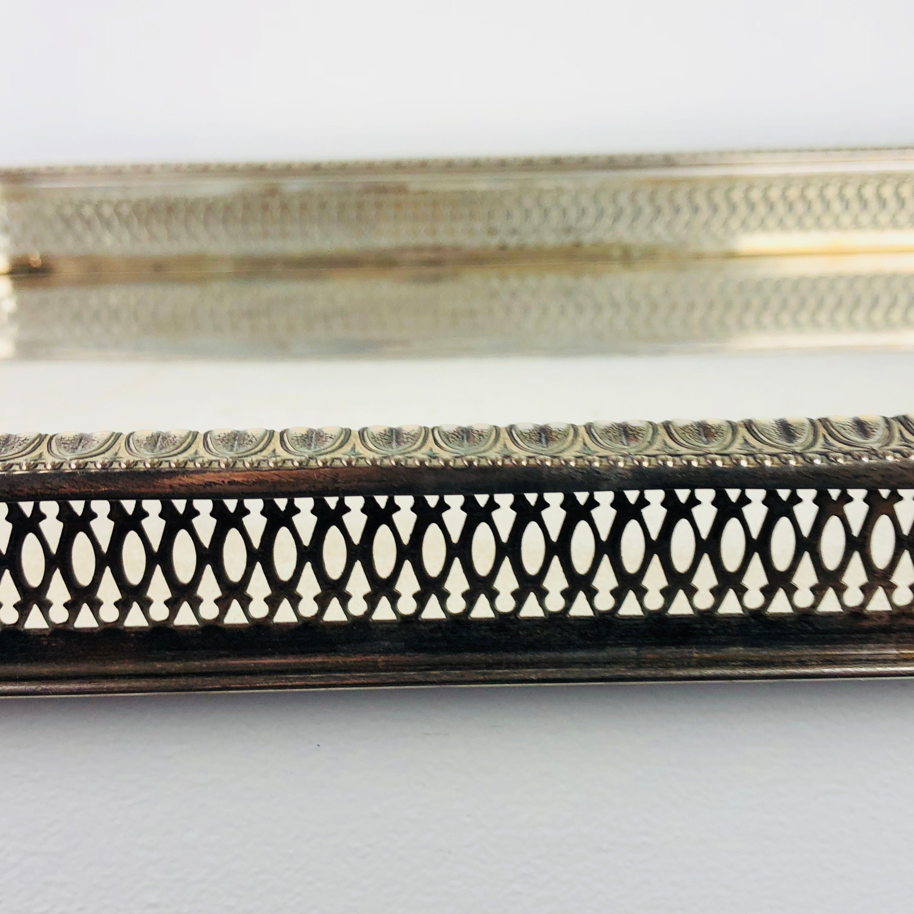 Vassoio usato stile impero argento 800 (