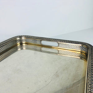 Vassoio usato stile impero argento 800 (