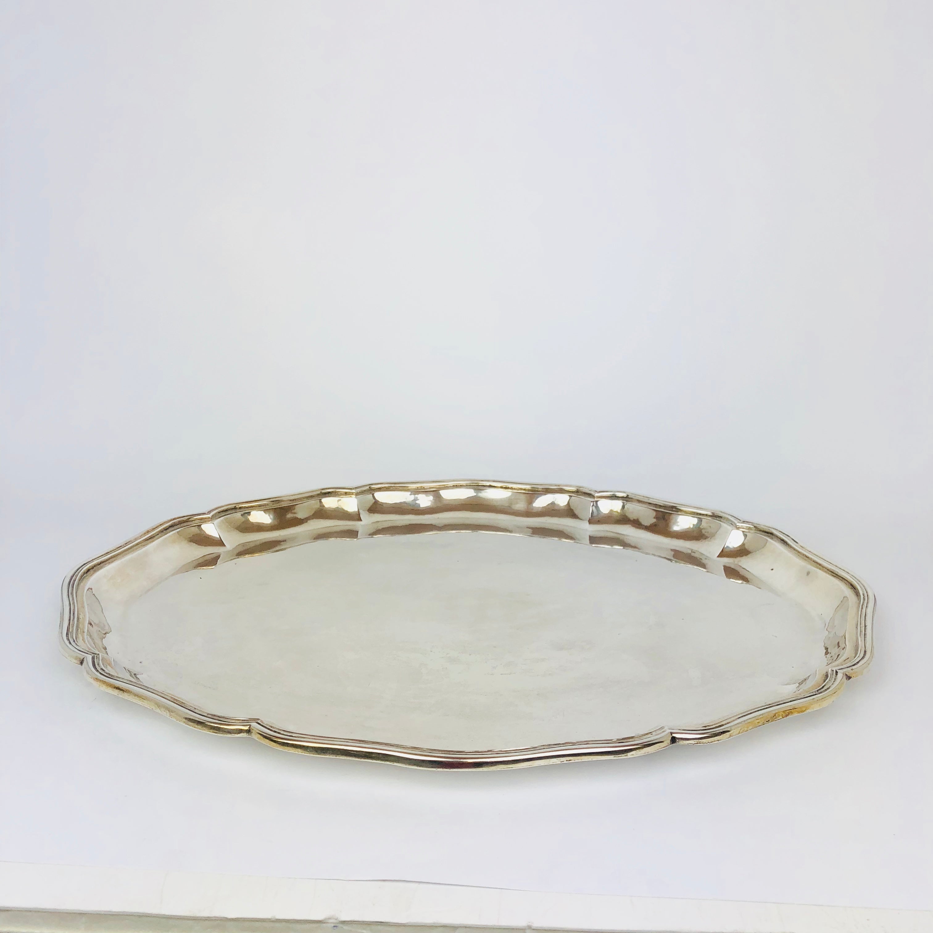 Vassoio argento 800, usato stile moderno.