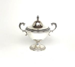 Zuccheriera argento 800 stile impero, usata.