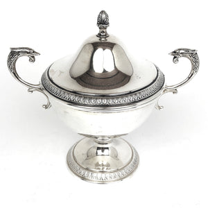 Zuccheriera argento 800 stile impero, usata.