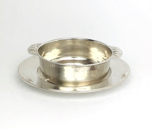 Ciotola con piattino argento 800, usata
