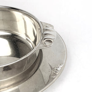 Ciotola con piattino argento 800, usata