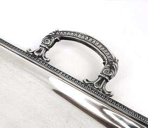 Vassoio con 4 pezzi, zuccheriera e lattiera theiera ,caffè, in argento 800 , usato.