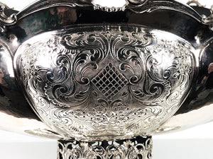 Jatte centro tavola anni 80 usata, stile antico argento 800