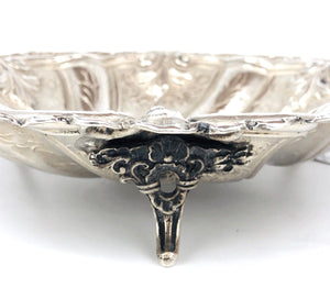 Piatto centrotavola in argento d'epoca primi del '900