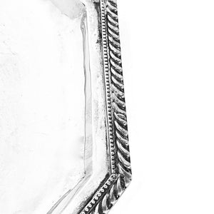 Vassoio decagono argento 900 manifattura turca