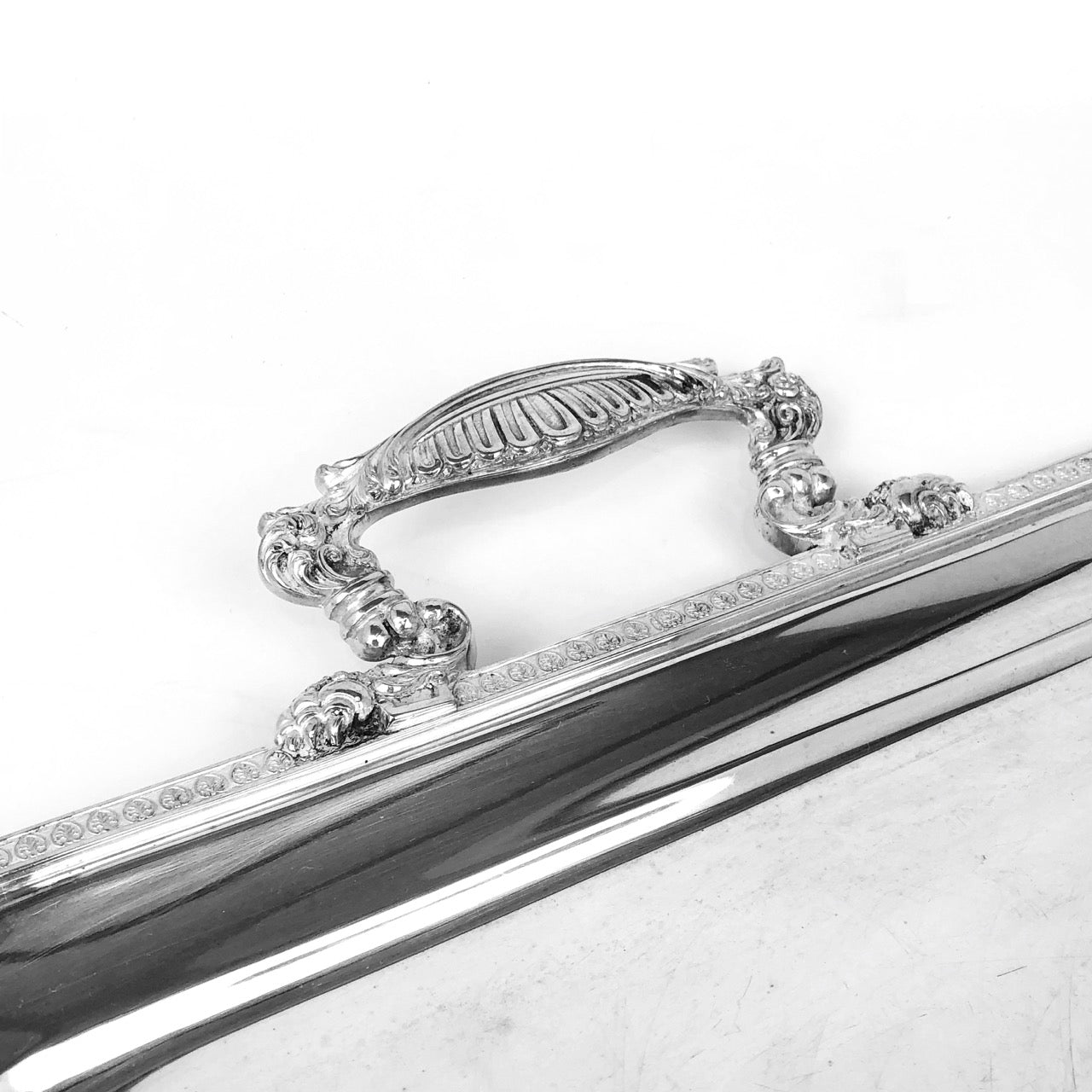 Vassoio in argento 800 anni 60 stile impero