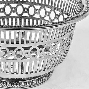 Piccolo cestino argento '925 Sterling numeri seriali Usato