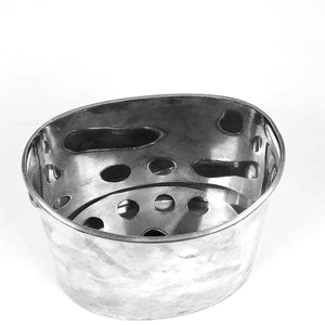 Portaghiaccio ovale usato in argento '800