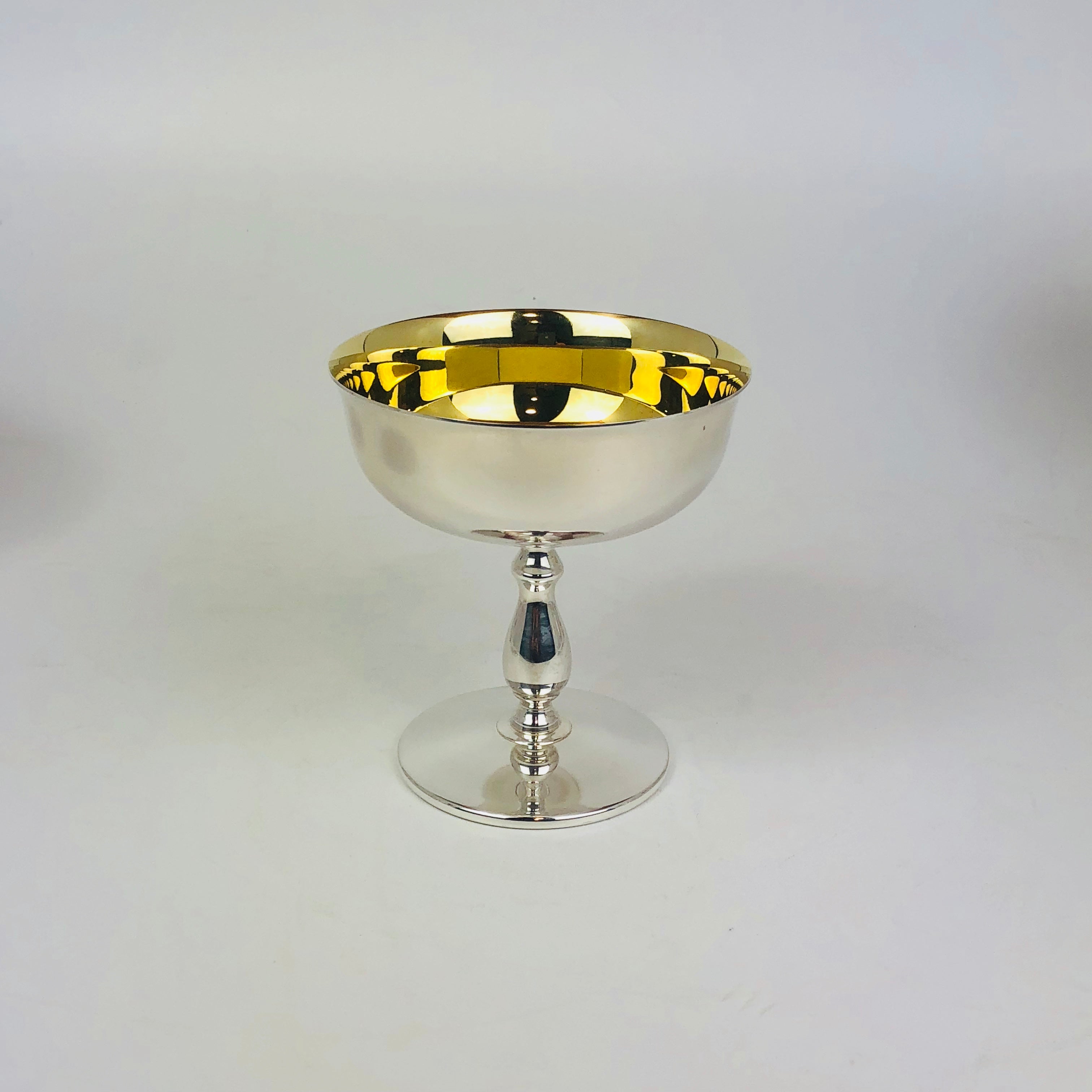 Sei coppe per gelarto in argento '800 dorate inernamente