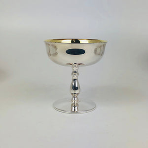 Sei coppe per gelarto in argento '800 dorate inernamente