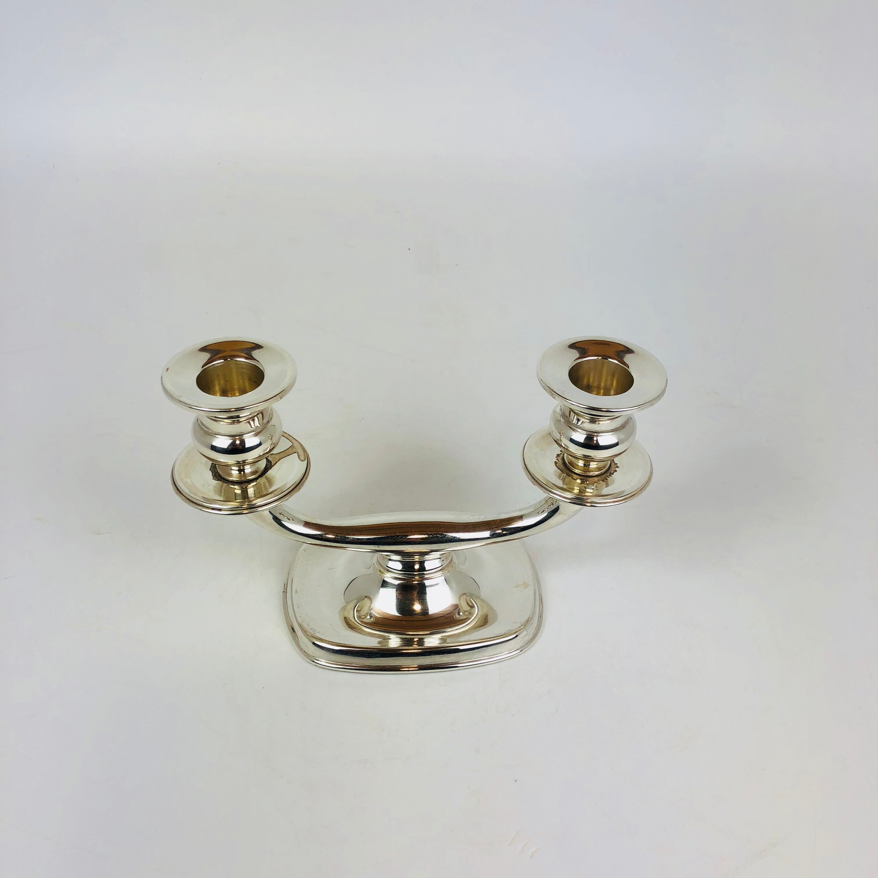 Piccolo porta candele arg.'800 usato