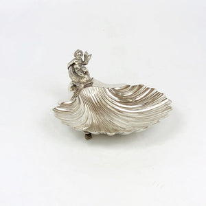 Posacenere in argento a conchiglia in arg.'800