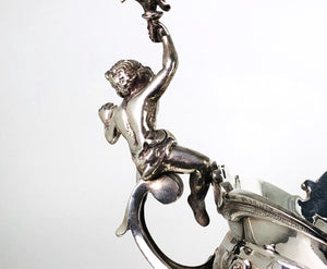 Jatte centro tavola anni 80 usata, stile antico argento 800