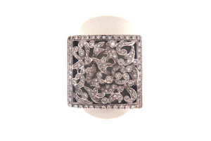 Fascia in oro bianco 18kt. con brillanti,usata