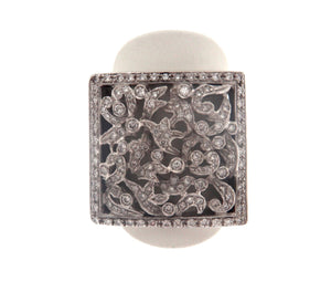 Fascia in oro bianco 18kt. con brillanti,usata