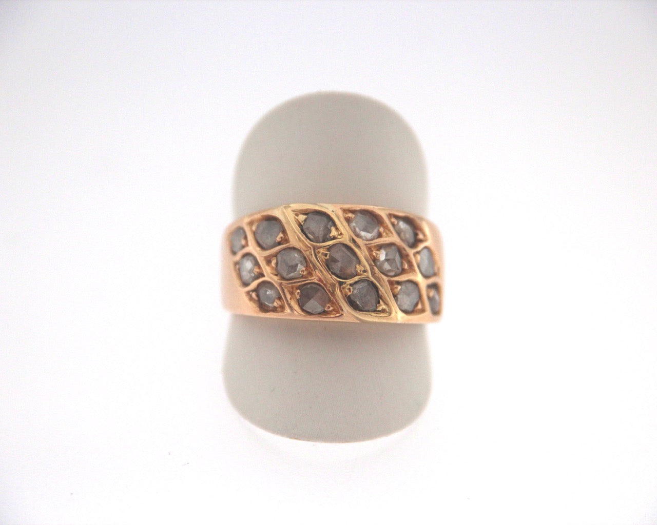 Anello oro giallo 18 kt con rosette