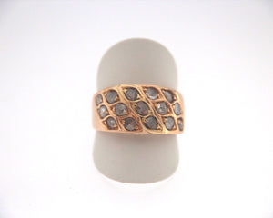 Anello oro giallo 18 kt con rosette