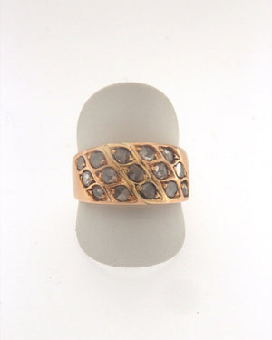 Anello oro giallo 18 kt con rosette