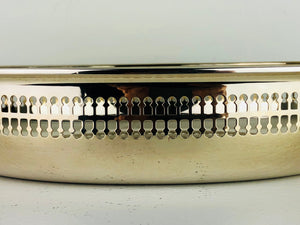 Centro tavola in argento 800 traforato lateralmente