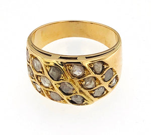 Anello oro giallo 18 kt con rosette