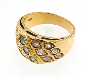 Anello oro giallo 18 kt con rosette