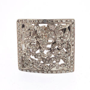 Fascia in oro bianco 18kt. con brillanti,usata