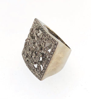 Fascia in oro bianco 18kt. con brillanti,usata