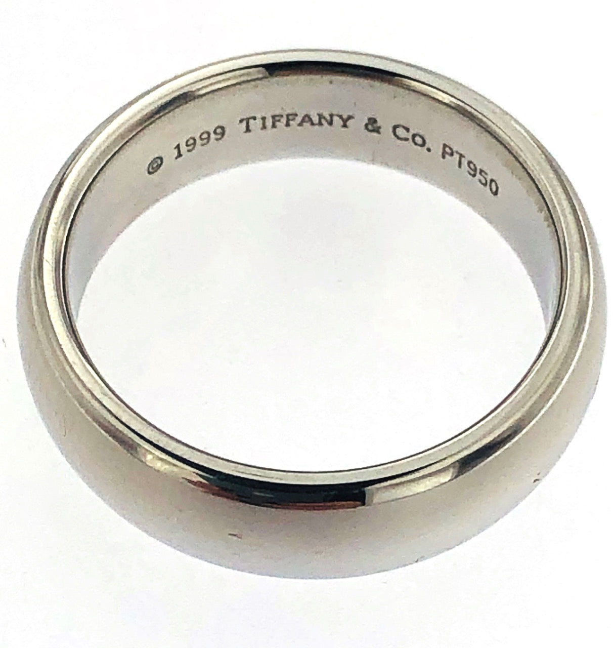 Anello a fascia in platino marca Tiffany 1999 Tiffany & Co