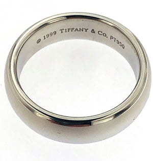 Anello a fascia in platino marca Tiffany 1999 Tiffany & Co
