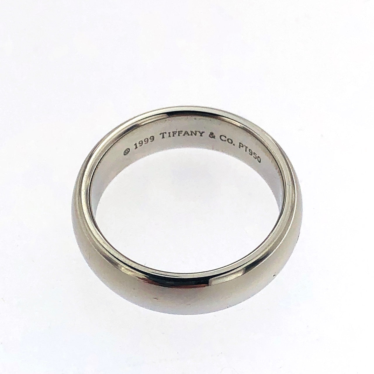 Anello a fascia in platino marca Tiffany 1999 Tiffany & Co