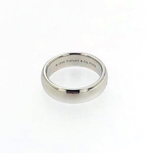 Anello a fascia in platino marca Tiffany 1999 Tiffany & Co