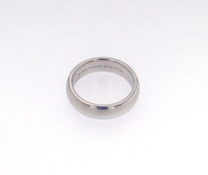 Anello a fascia in platino marca Tiffany 1999 Tiffany & Co