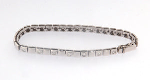 Bracciale oro bianco 18 kt con brillanti usato